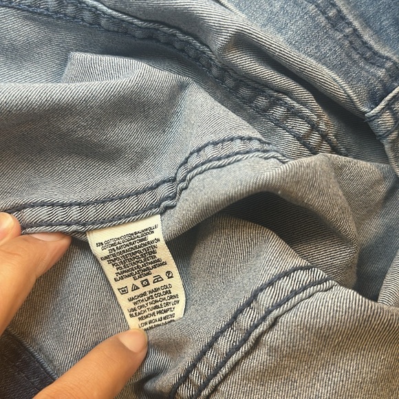 Free People Modern Femme Denim Mini Skirt size 6 - Picture 7 of 7